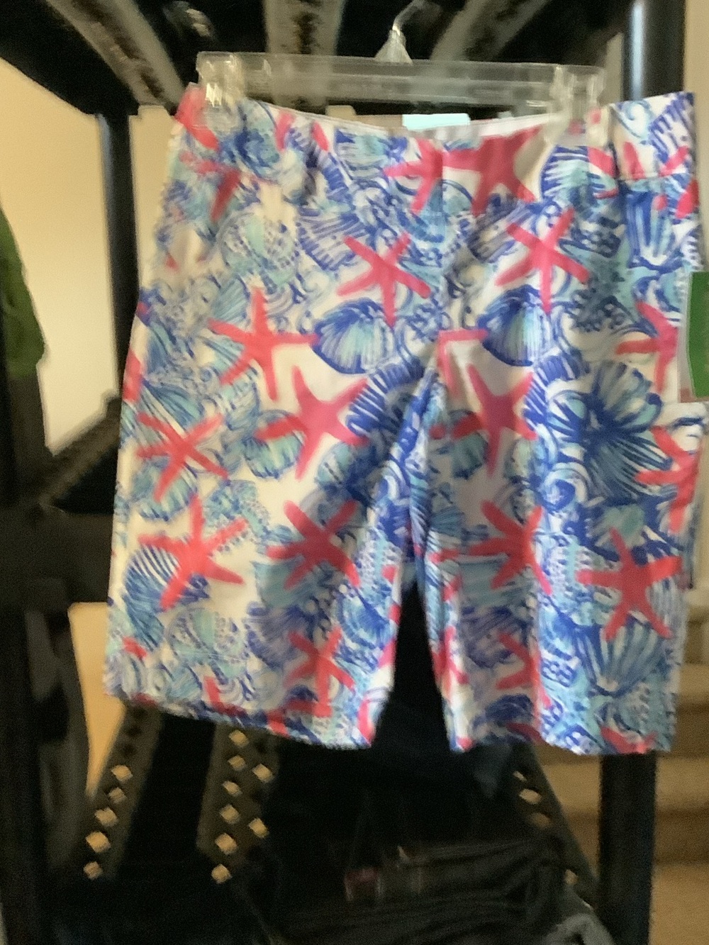 Lilly Pulitzer Coral & Blue Starfish chipper Shorts